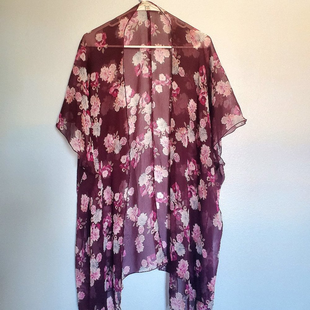 American Eagle Floral Sheer Kimono Women's XS/S